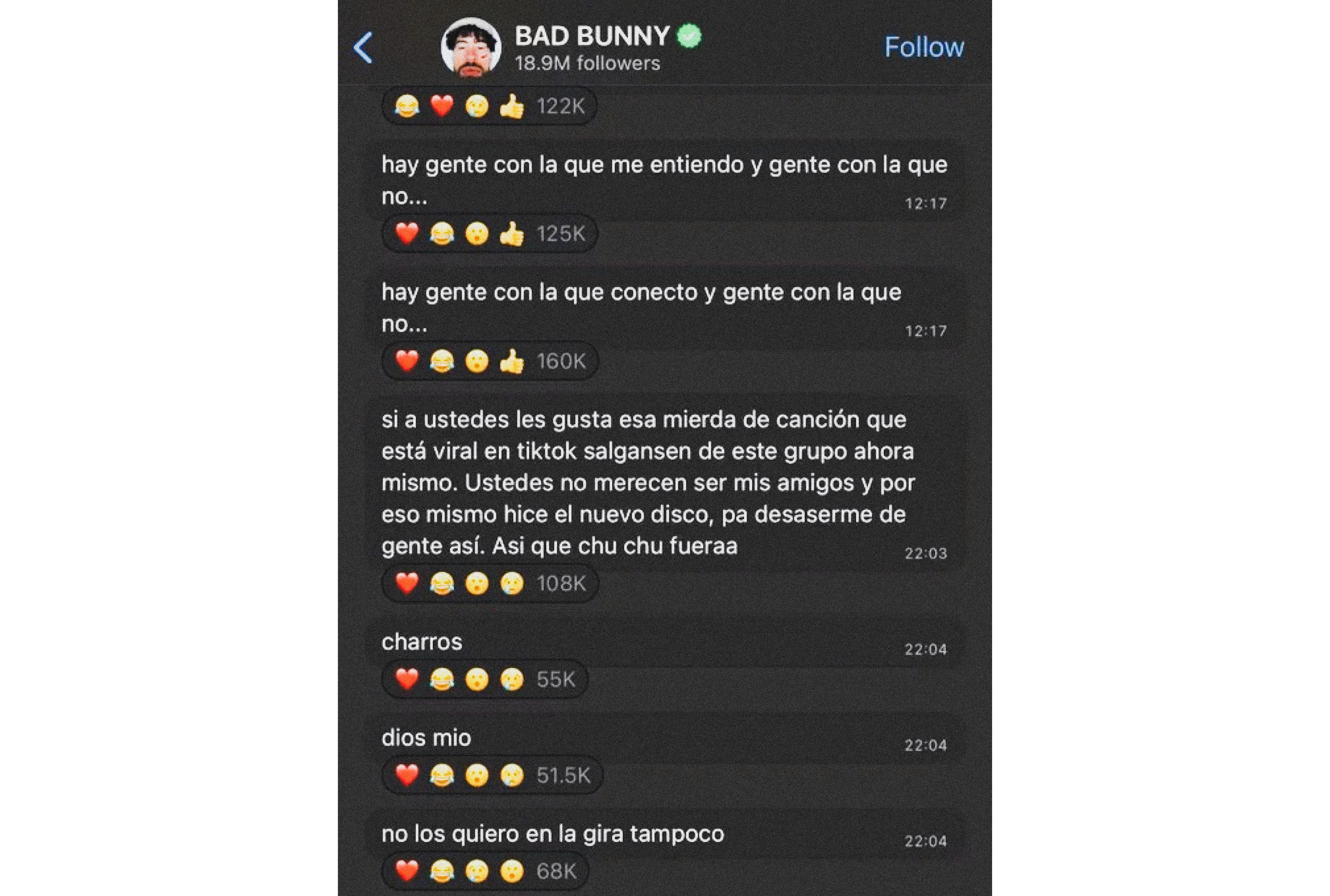 Bad Bunny's digital rant